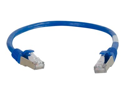 C2G 25ft Cat6a Snagless Shielded (STP) Network Patch Ethernet Cable Blue