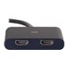 C2G 4K DisplayPort to Dual HDMI MST Hub - DisplayPort 1.2 to HDMI Splitter  - M/F - 54293 - Monitor Cables & Adapters 