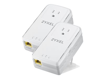 Zyxel PLA6456 Twin Pack bridge GigE, HomePlug AV (HPAV) 2.0 wall