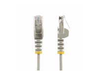 StarTech .com 15m Gray Slim CAT6 Ethernet Cable, Snagless, 28AWG, LSZH