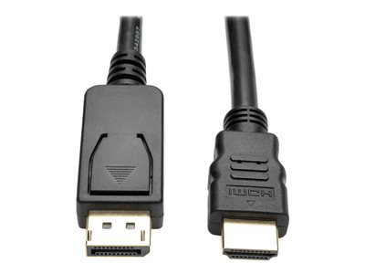 35ft (10.7m) DisplayPort™ Cable with Latches 8K UHD M/M - Black, DisplayPort Cables, DisplayPort