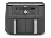 Ninja DZ400EU MAX Dobbelt varmluftssteger 2.47kW Metalgrå