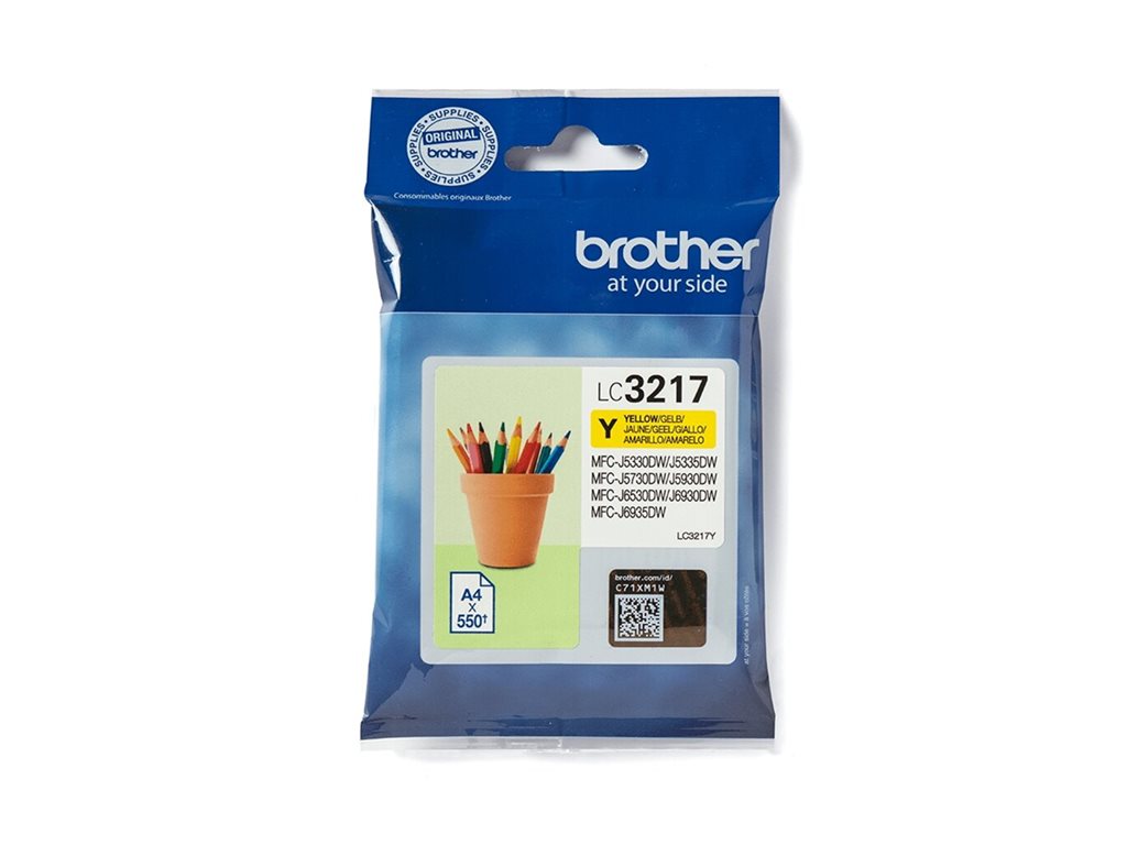 BROTHER LC-3217Y Encre Jaune 550 pages
