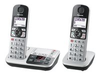 Panasonic KX-TGE522GS Trådløs telefon Ingen nummervisning Sort Sølv