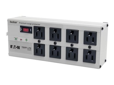 Tripp Lite Isobar Surge Protector Metal 8 Outlet 12' Cord 3840 Joules