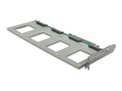 DELOCK PCI Express 4.0x16 Karte zu 4x intern U.2 NVMe SFF863 - 90169