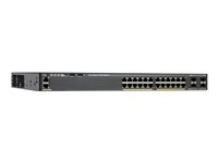 Cisco Catalyst 2960X-24PS-L - Switch - Managed - 24 x 10/100/1000 (PoE+) + 4 x Gigabit SFP - desktop, rack-mountable - PoE+ (370 W)