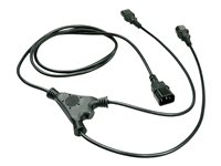 Lindy - power splitter - IEC 60320 C14 to power IEC 60320 C13 - 1 m