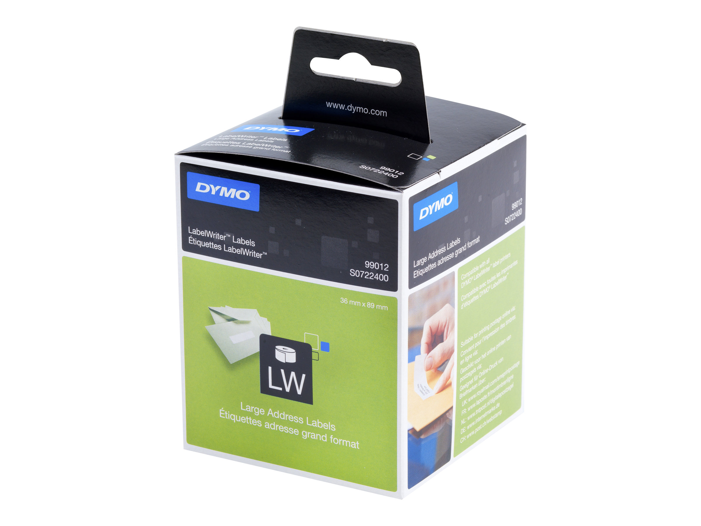 DYMO LabelWriter - address labels - 520 label(s) - 36 x 89 mm