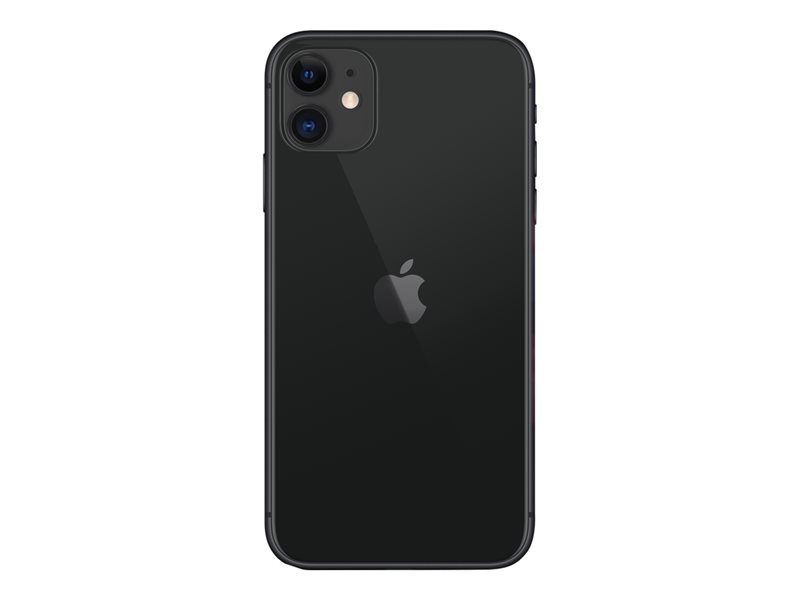 Apple iPhone 11 - 4G Smartphone - Dual-SIM / Interner Speicher 128 GB - LCD-Anzeige - 6.1" - 1792 x 828 Pixel - 2 x Rückkamera 12 MP, 12 MP - front camera 12 MP - Schwarz