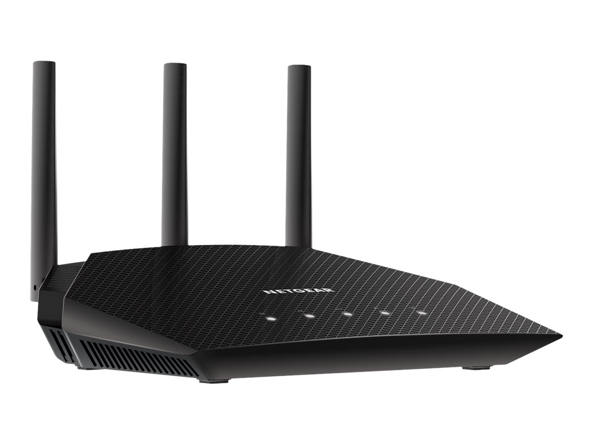 NETGEAR AX1800 Four-Stream Dual-Band Wi-Fi 6 Router - Black - RAX10-100CNS