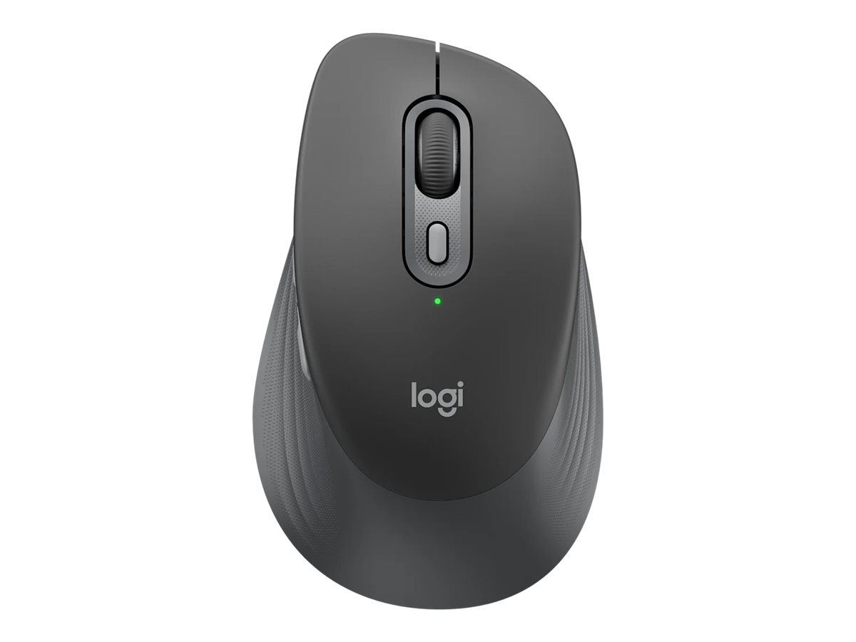 Logitech Signature Comfort M840 L, mouse, Bluetooth 5.2 LE, graphite