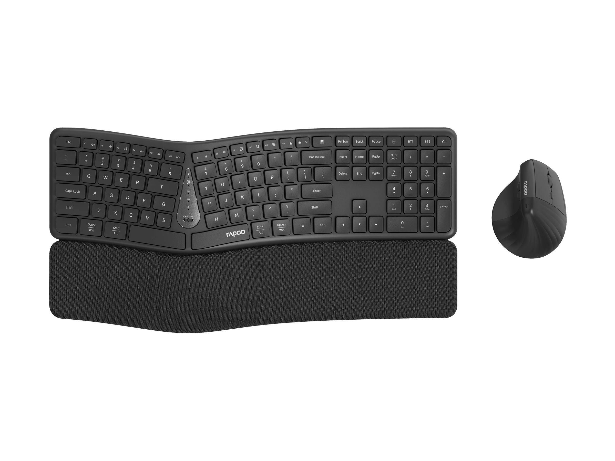 Rapoo 8810ME keyboard and mouse set QWERTY Input Product shot Right-angle 80000