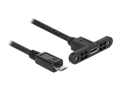 DELOCK USB-Kabel 2.0 Micro B -> Micro-B Bu/St Einbau 0 - 85245