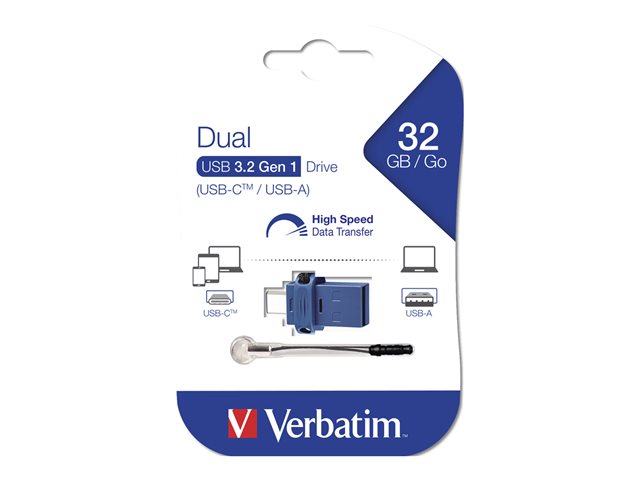 Verbatim Store \'n\' Go Dual USB Drive Type-C - cl USB - 32 Go
