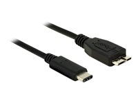 DeLOCK USB 3.1 USB Type-C kabel 1m Sort