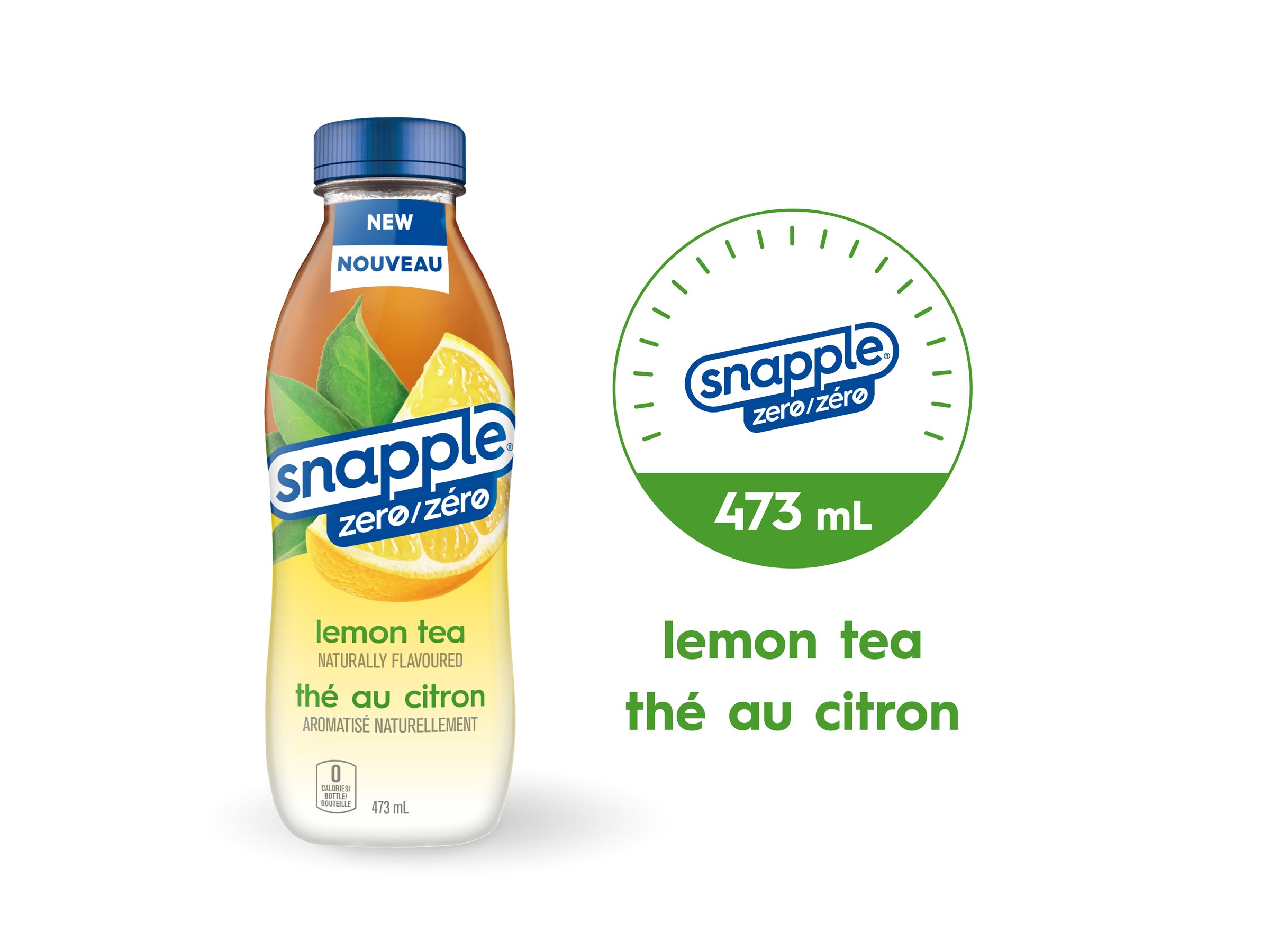 SNAPPLE Zero Sugar Iced Tea - Lemon - 473ml