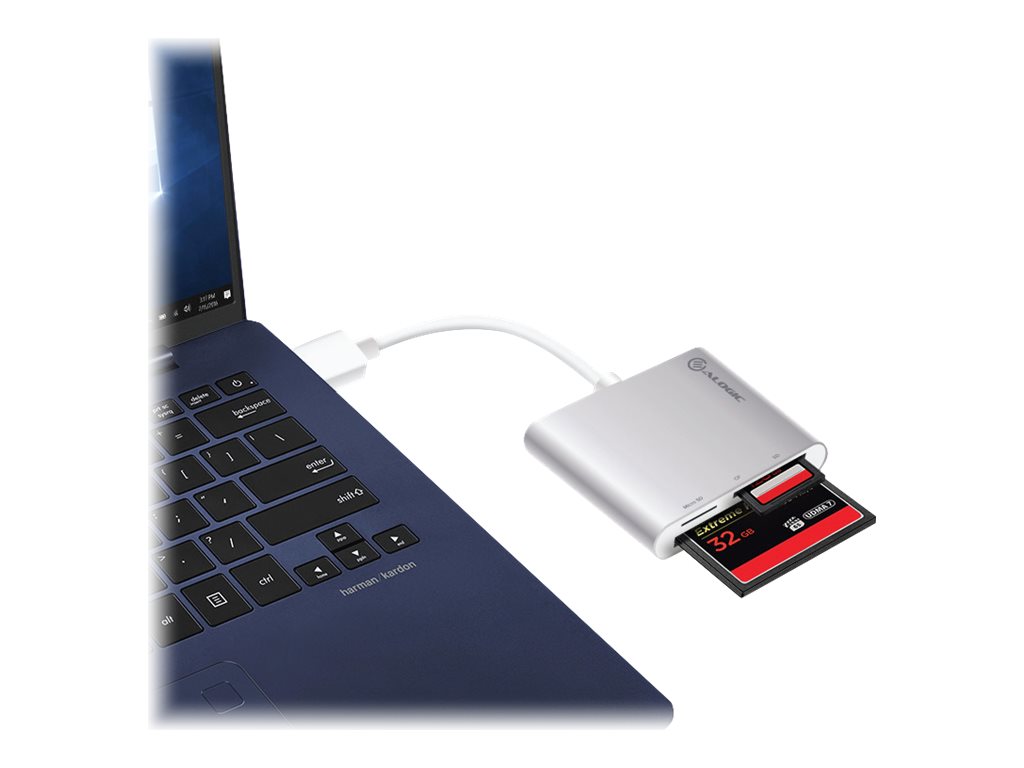 ALOGIC Prime Series card reader USB 3.1 Gen Product shot Left-angle 79600