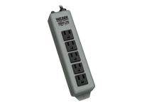 Tripp Lite Waber Power Strip Metal 5-15R 5 Outlet 5-15P 15' Cord