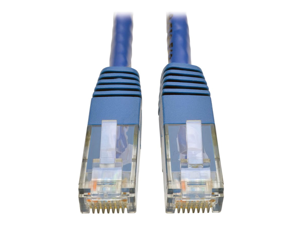 Tripp Lite Cat6 Gigabit Molded Patch Cable RJ45 M/M 550MHz 24 AWG Blue 6'