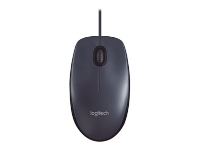 Logitech M100 Mouse right and left-handed optical 3 buttons wired USB black
