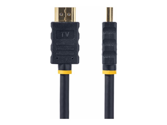 Image of StarTech.com 5m (15 ft) Active High Speed HDMI Cable - Ultra HD 4k x 2k HDMI Cable - HDMI to HDMI M/M - 1080p - Audio Video Gold-Plated (HDMM5MA) - HDMI cable - 5 m