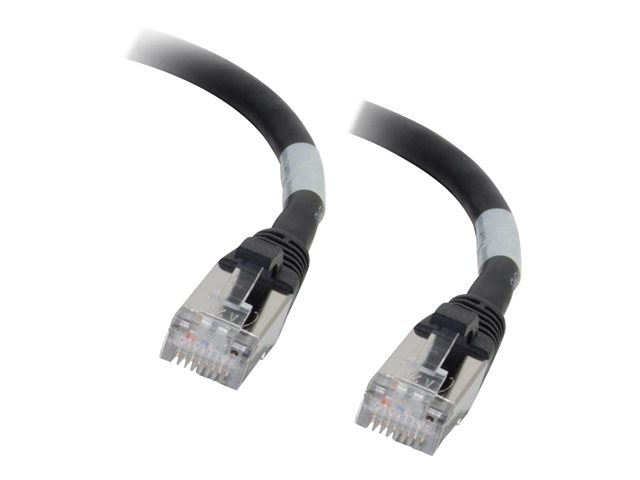 C2G Cat6a Booted Shielded (STP) Network Patch Cable - patch kabel - 0.5 m - černá – foto 3