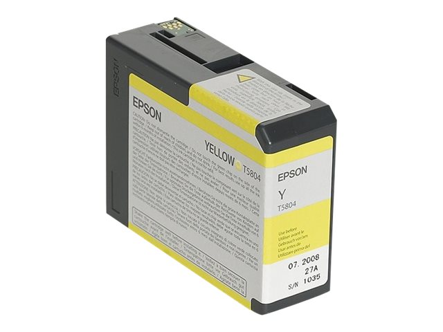 Epson T5804 - yellow - original - ink cartridge