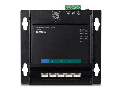 TRENDnet Industrie Switch 5 Port Fast Eth. PoE+ L2 DIN-Rai
