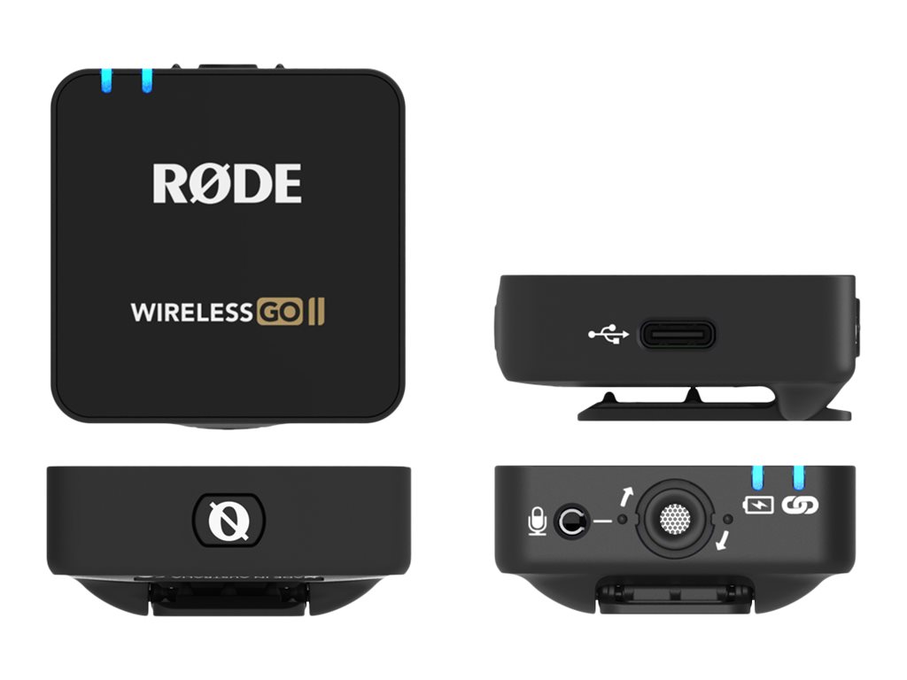 Rode Wireless GO II Digital Microphone System - Black - ROD-WIRELESSGO2SINGLE