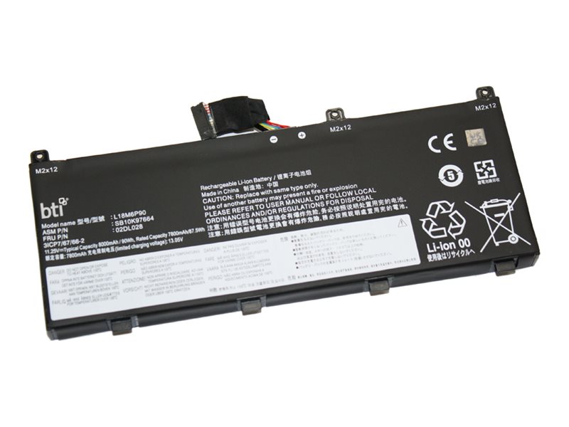 BTI - Notebook battery (equivalent to: Lenovo 02DL028, Lenovo 02DL029, Lenovo 5B10W13901, Lenovo L18M6P90, Lenovo SB10K97664)