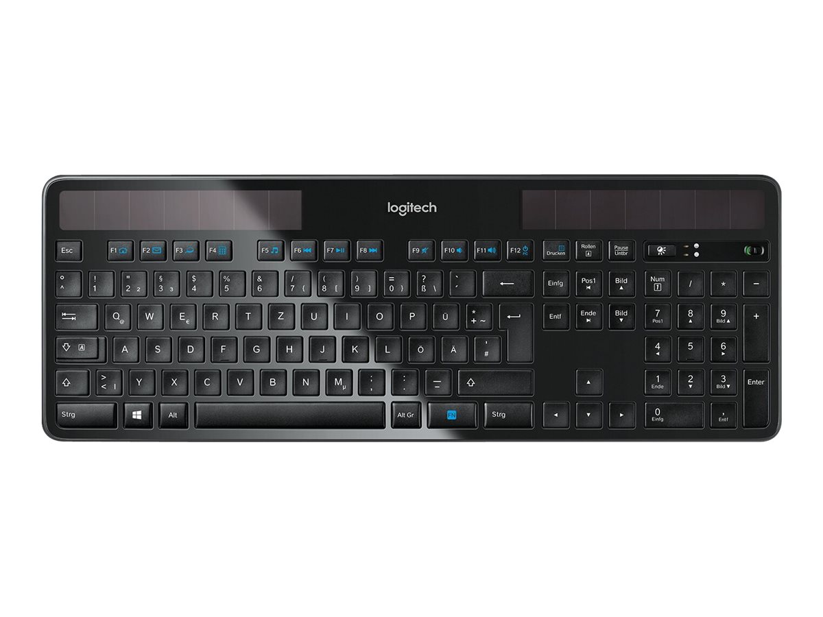 Logitech Wireless Solar K750 - Tastatur - kabellos - 2.4 GHz - Deutsch