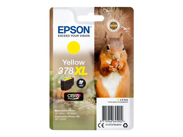 Image of Epson 378XL - XL - yellow - original - ink cartridge