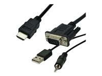MCL Samar Cbles pour HDMI/DVI/VGA MCVDIVGAHD-1.5M