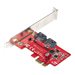 StarTech.com SATA PCIe Card, 2 Port PCIe SATA Expansion card, 6Gbps SATA Card, Full/Low Profile, PCI Express to SATA Adapter, ASM1061 Non-Raid SATA Controller Card