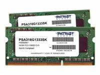 Patriot Signature Apple DDR3 kit 16 GB: 2 x 8 GB SO-DIMM 204-pin 1333 MHz / PC3-10600 
