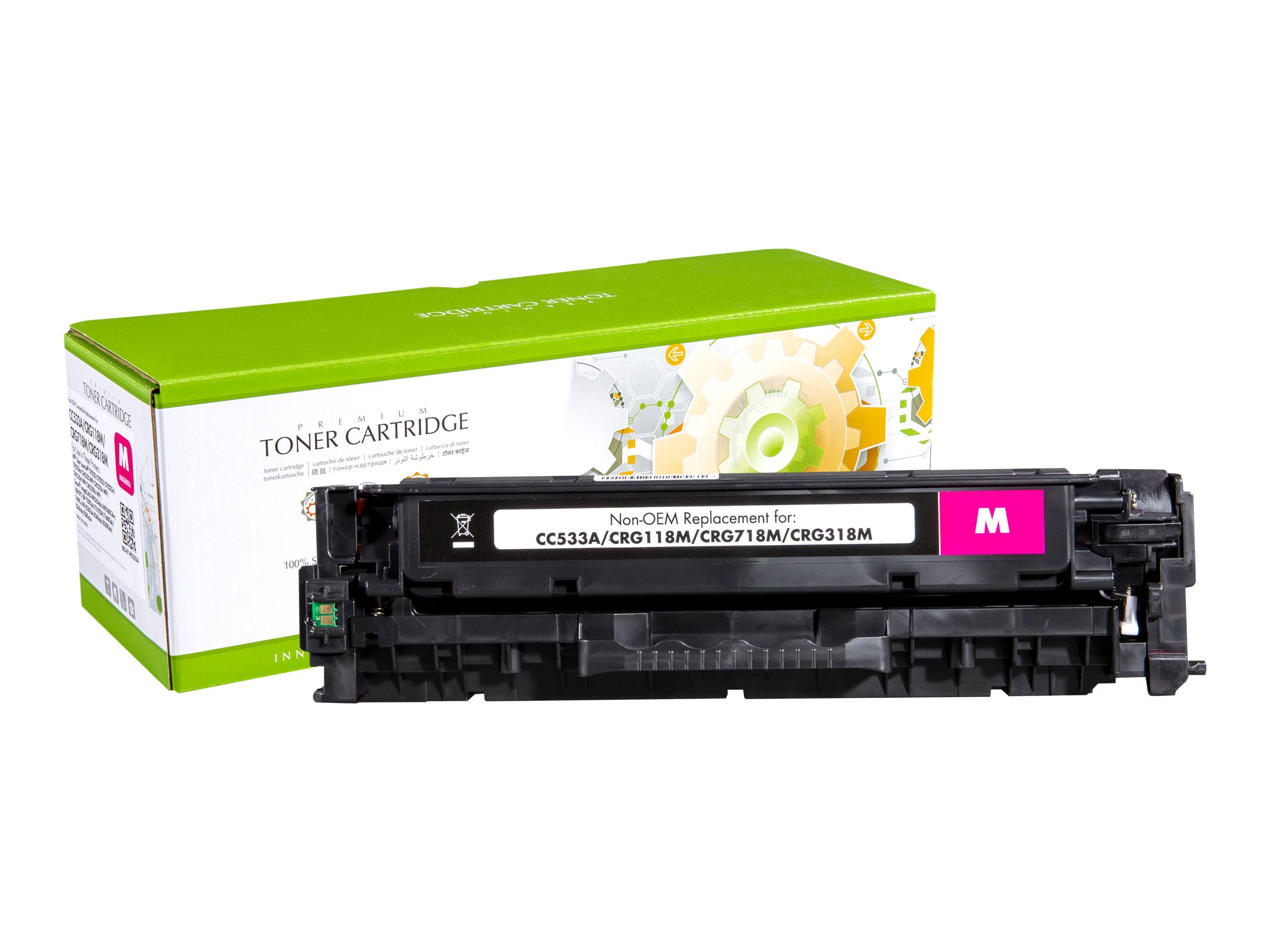STATIC Toner cartridge compatible with HP CC533A/Canon 2660B002 magenta remanufactured 2.800 pages