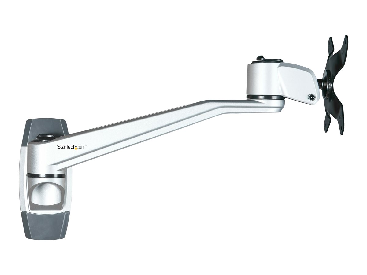 Startech Wall Mount Monitor Arm 10.2 Swivel Arm For up to 34 VESA bracket adjustable arm Product shot Left side 77700