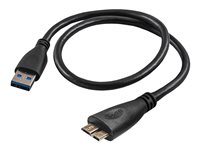 Akyga USB 3.0 USB-kabel 0.5m Sort
