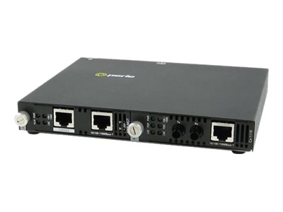 Perle SMI-1110-M2ST2 - fiber media converter - 10Mb LAN, 100Mb LAN, GigE