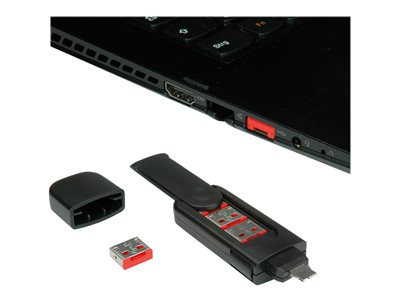 ROLINE 10x USB-A Schloss für 11.02.8330 Netzwerk-Zubehör