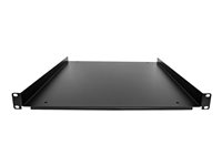 Startech 1U Fixed Server Rack Mount Shelf, 20in Deep Steel Universal Cantilever Tray for 19" AV/Data/Network Equipment Rack w