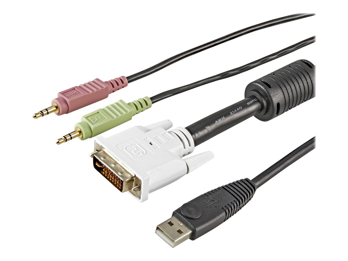 6 ft 4-in-1 USB DVI KVM Cable with Audio – foto 2