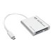 Eaton Tripp Lite Series USB-C Gen 1 Multi-Drive Smart-Card Flash-Memory Media Reader/Writer