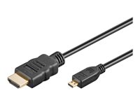 MicroConnect HDMI han -> Mikro HDMI han 3 m Sort