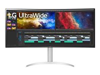 LG UltraWide 38BQ85C-W 38' 3840 x 1600 (UltraWide) HDMI DisplayPort USB-C 75Hz Dockingskærm