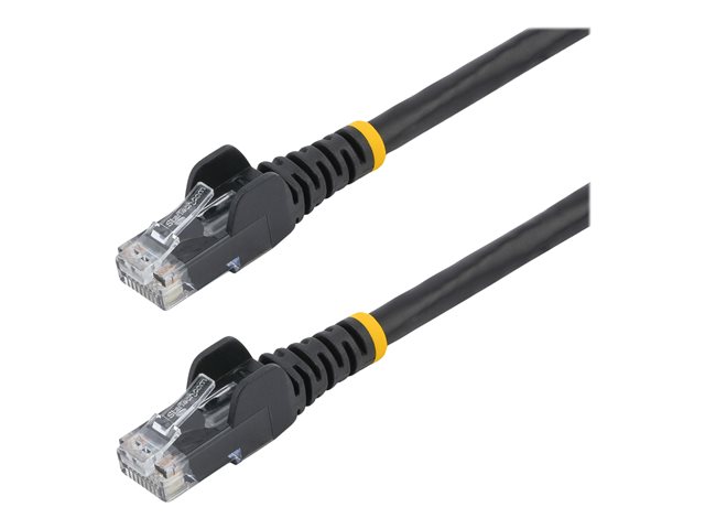 Image of StarTech.com 2m LSZH CAT6 Ethernet Cable, 10 Gigabit Snagless RJ45 100W PoE Network Patch Cord with Strain Relief, CAT 6 10GbE UTP, Black, Individually Tested/ETL, Low Smoke Zero Halogen - Category 6 - 24AWG (N6LPATCH2MBK) - patch cable - 2 m - black