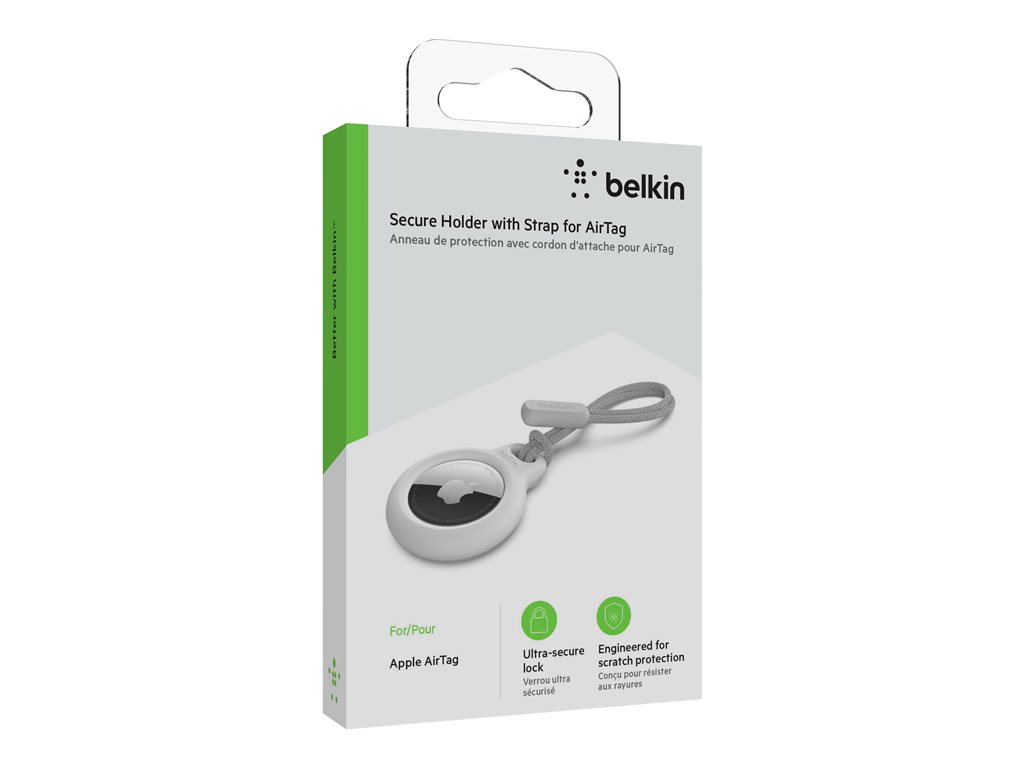BELKIN AirTag Holder with Strap White