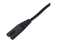 Akyga Pro Series Europlug (strøm CEE 7/16) (male) - Strøm IEC 60320 C7 Sort 50cm Strømkabel