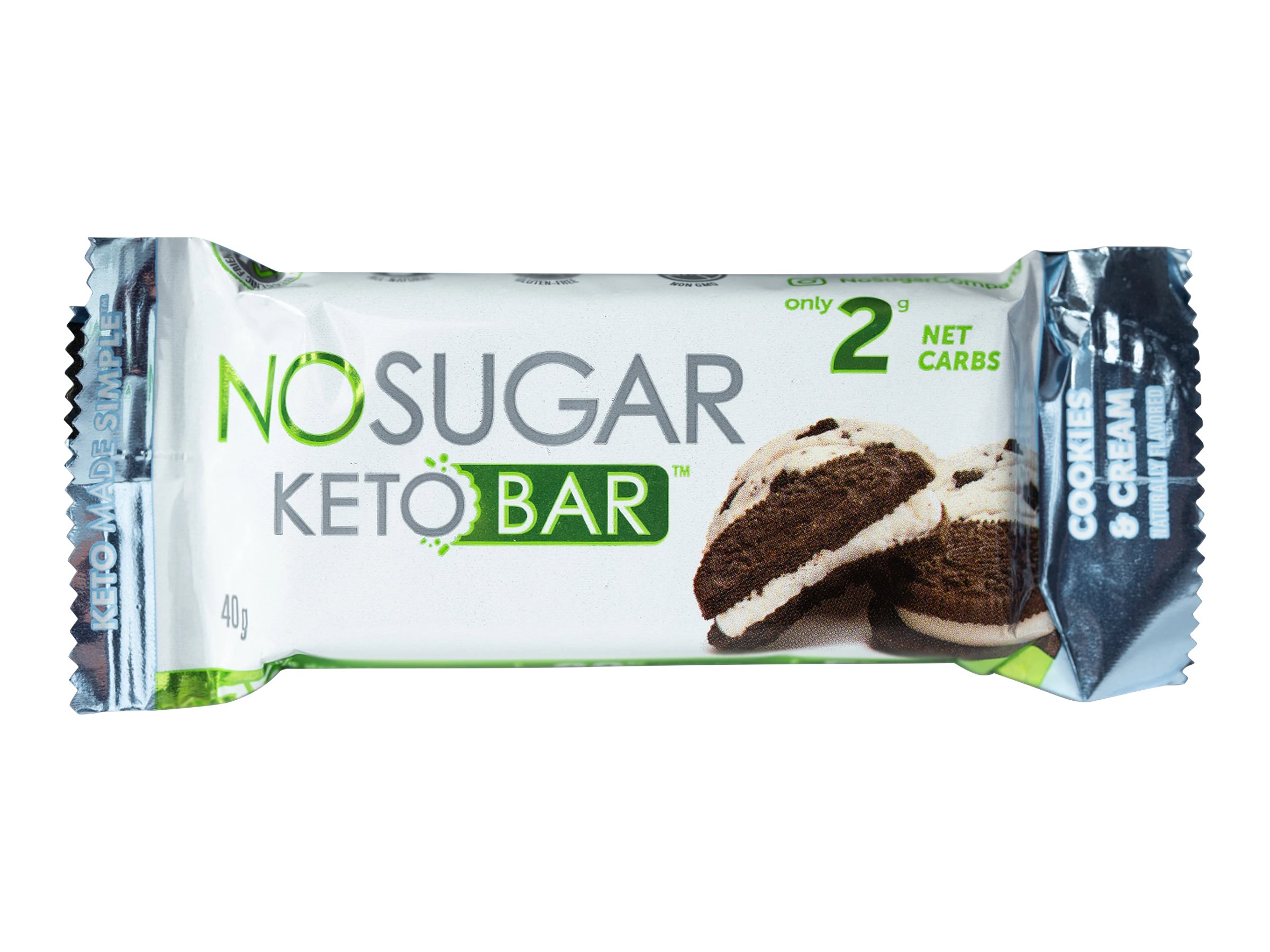 No Sugar Keto Bar - Cookies And Cream - 4x40g